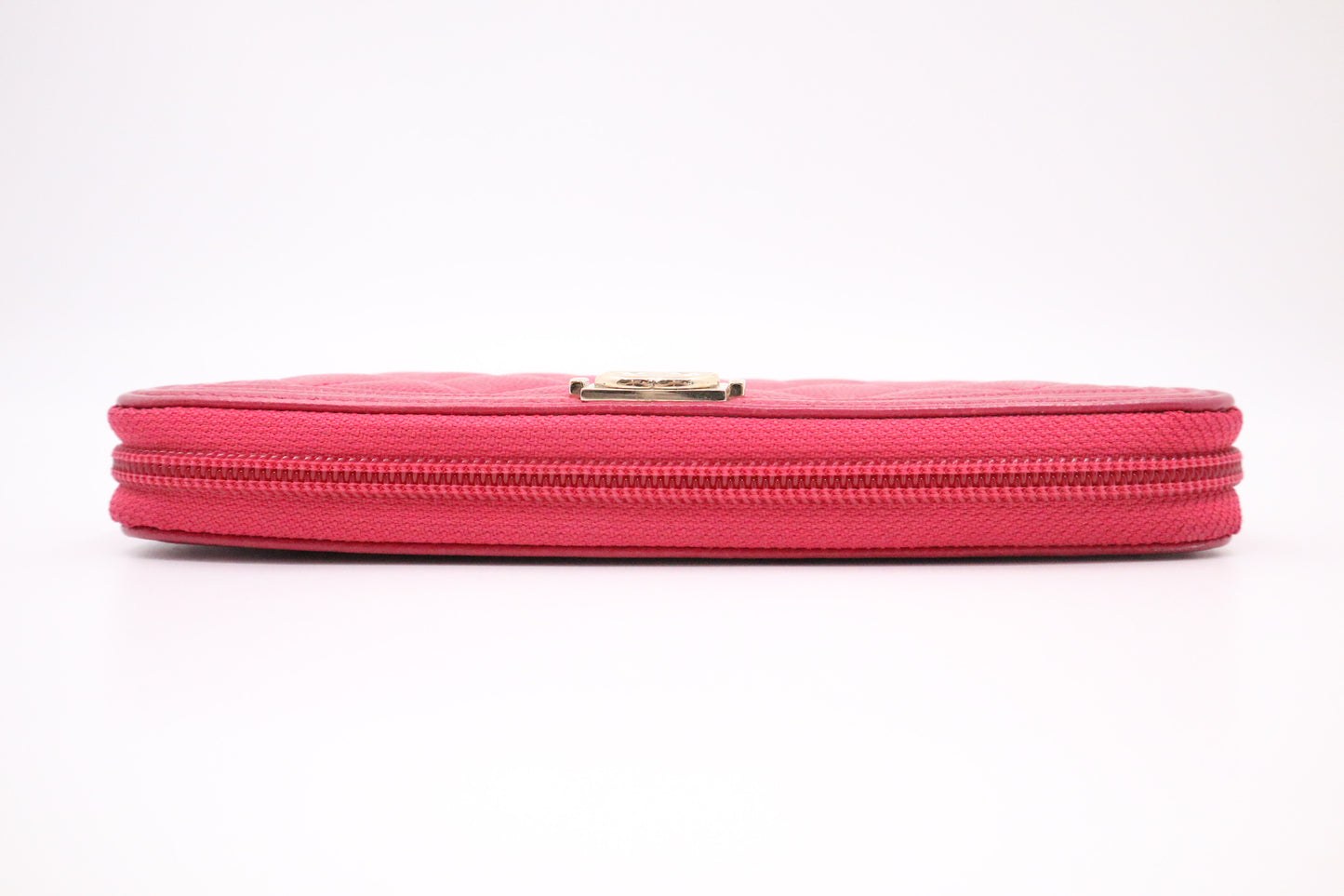 Chanel Boy Long Zippy in Pink Caviar Leather