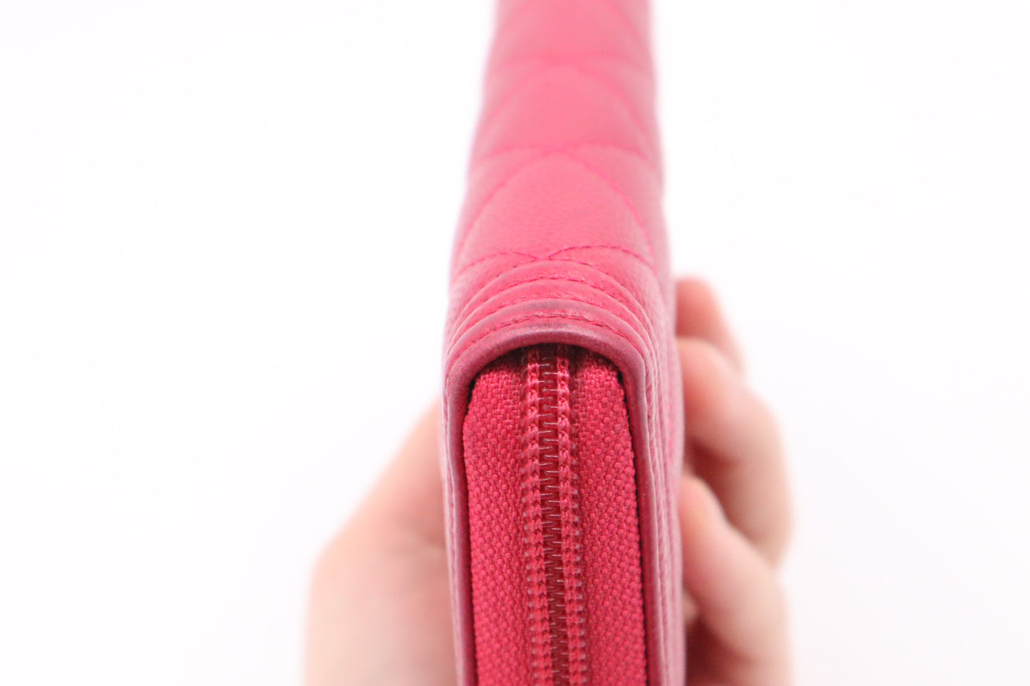 Chanel Boy Long Zippy in Pink Caviar Leather