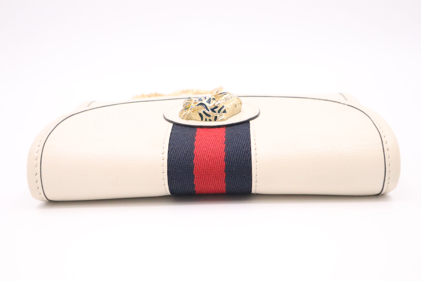 Gucci Mini Rajah Crossbody in White Leather