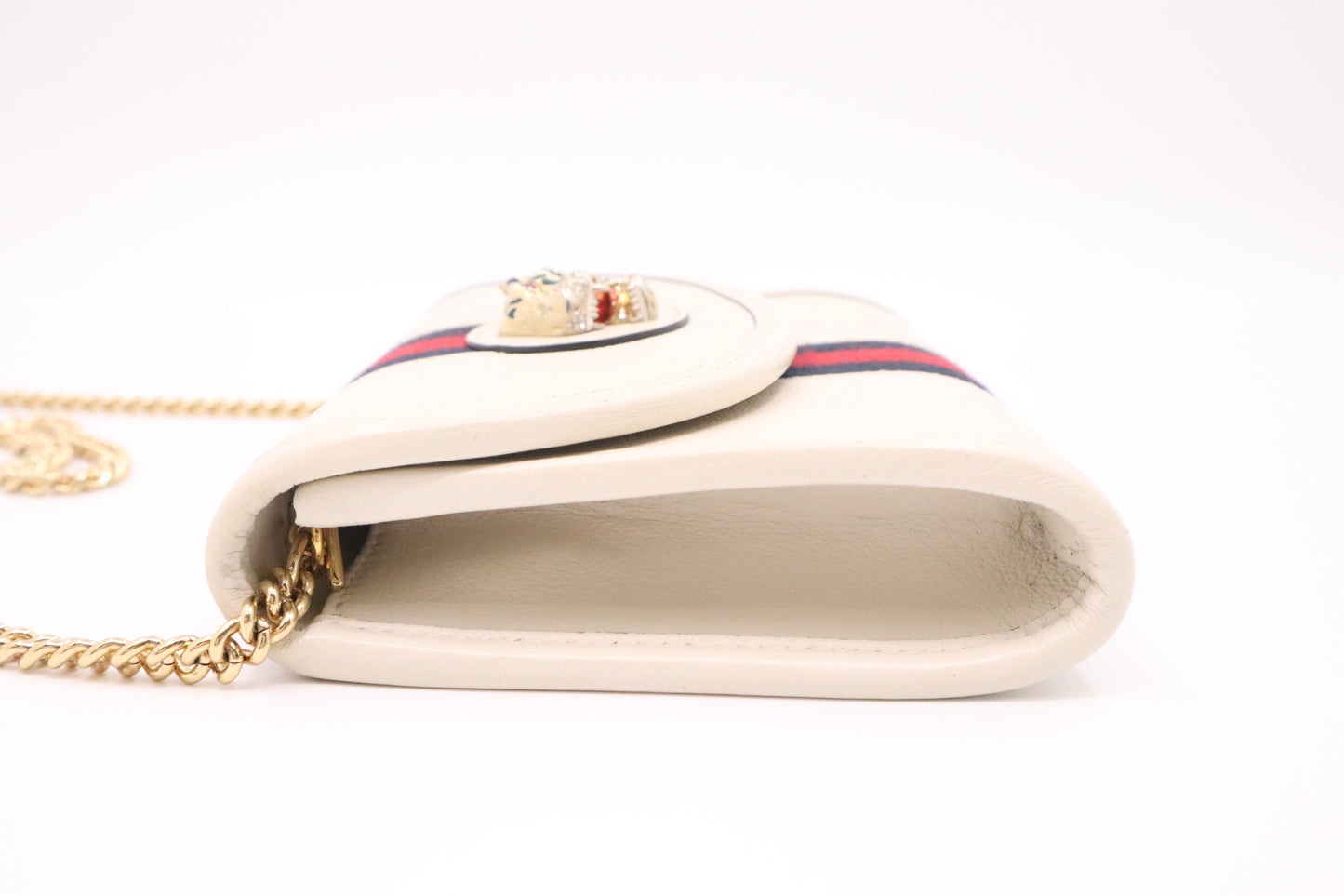 Gucci Mini Rajah Crossbody in White Leather