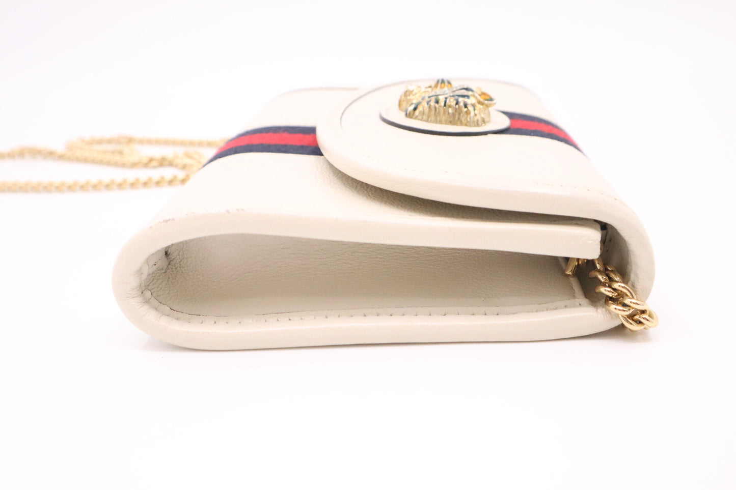 Gucci Mini Rajah Crossbody in White Leather
