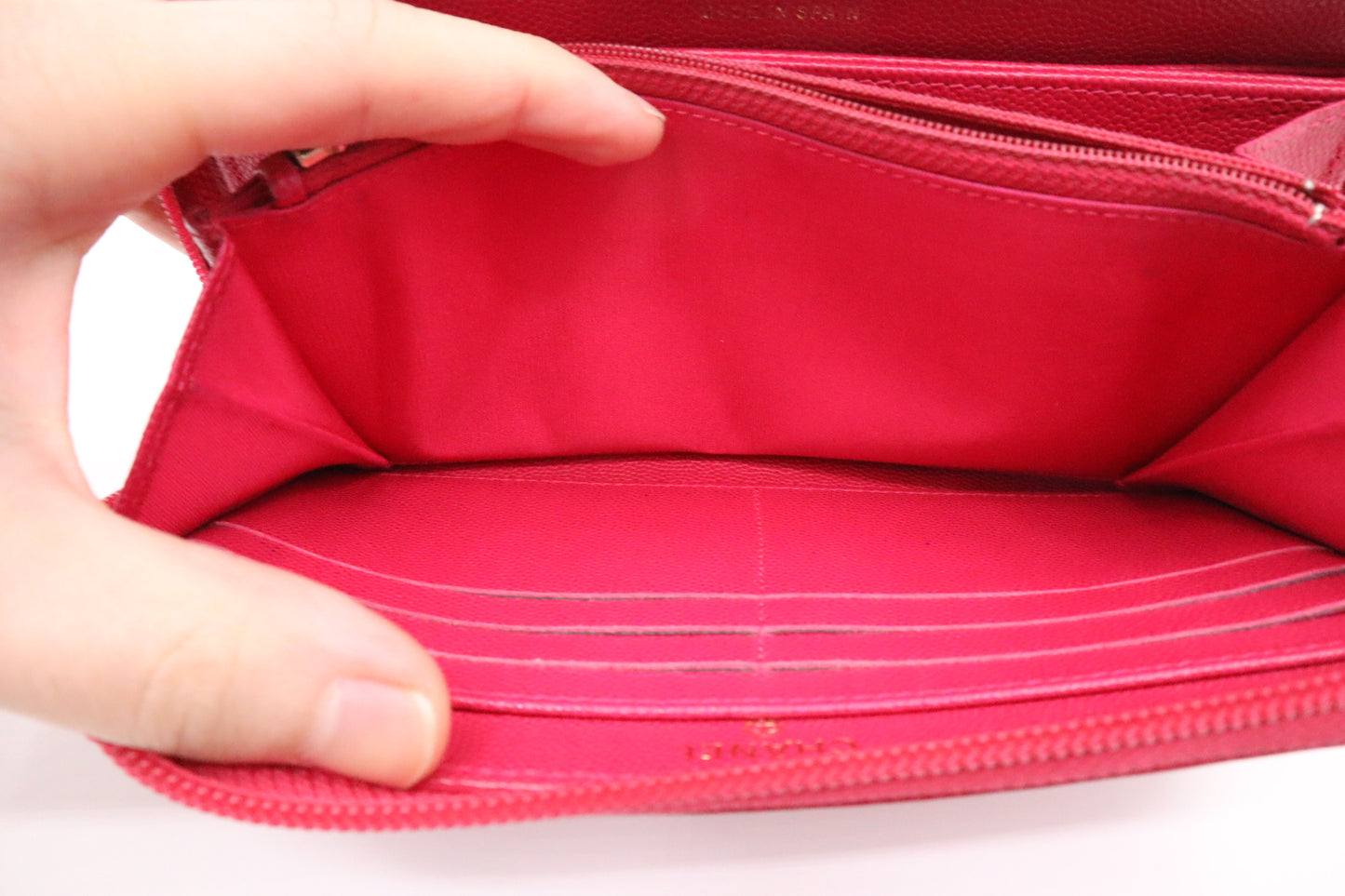 Chanel Boy Long Zippy in Pink Caviar Leather
