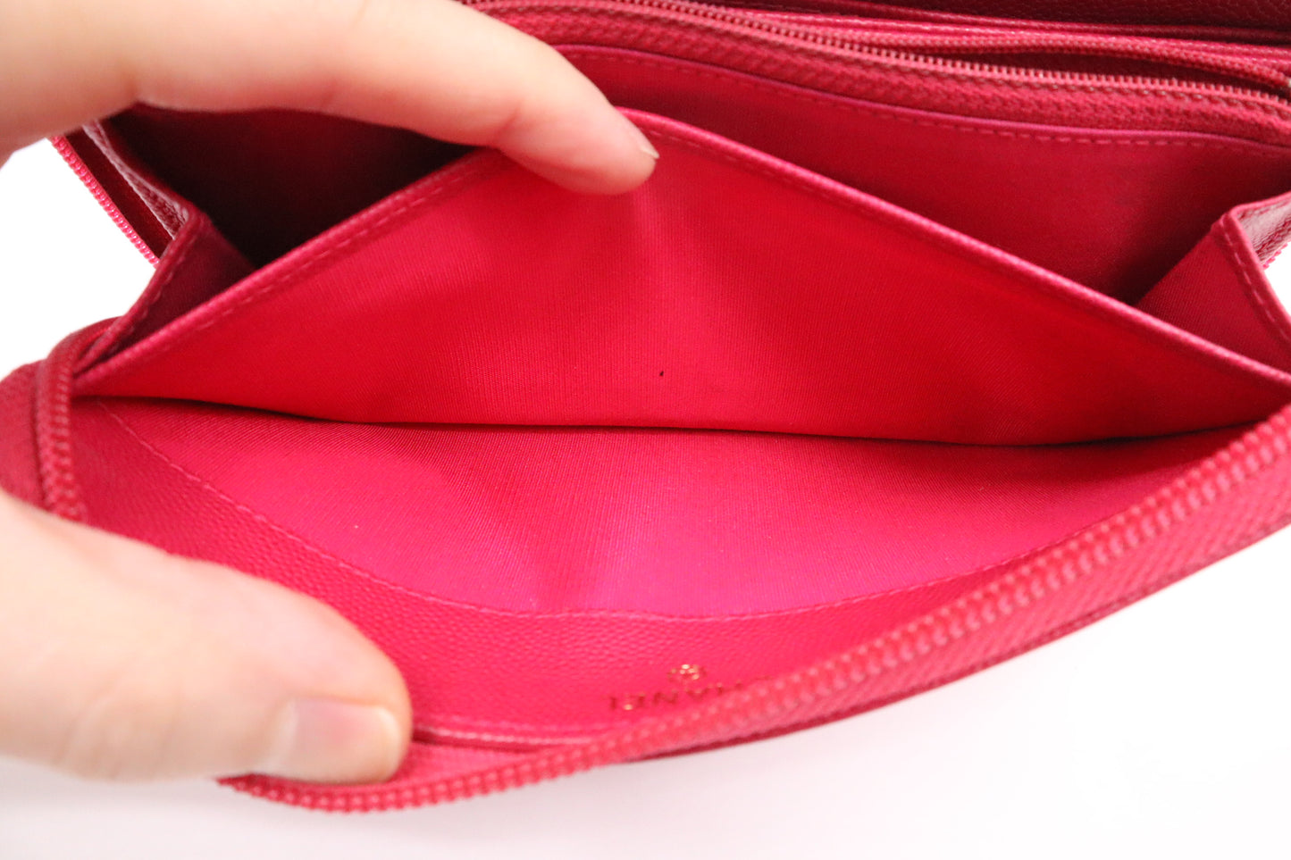 Chanel Boy Long Zippy in Pink Caviar Leather