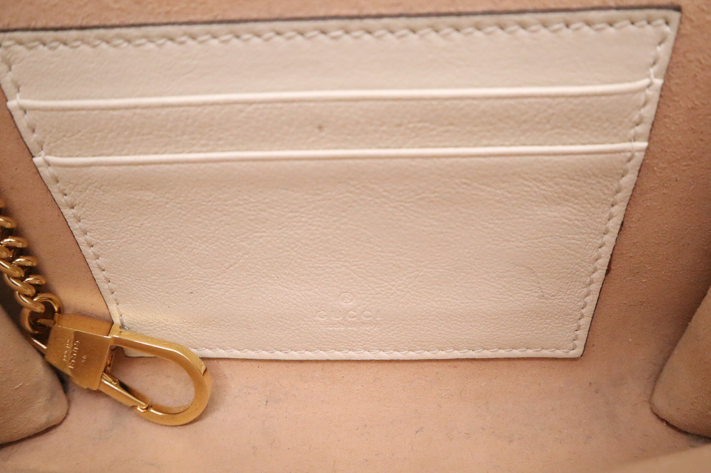 Gucci Mini Rajah Crossbody in White Leather