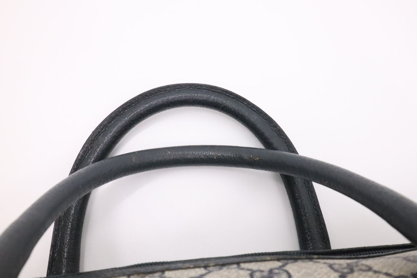 Gucci Boston Bag in Blue GG Supreme Canvas
