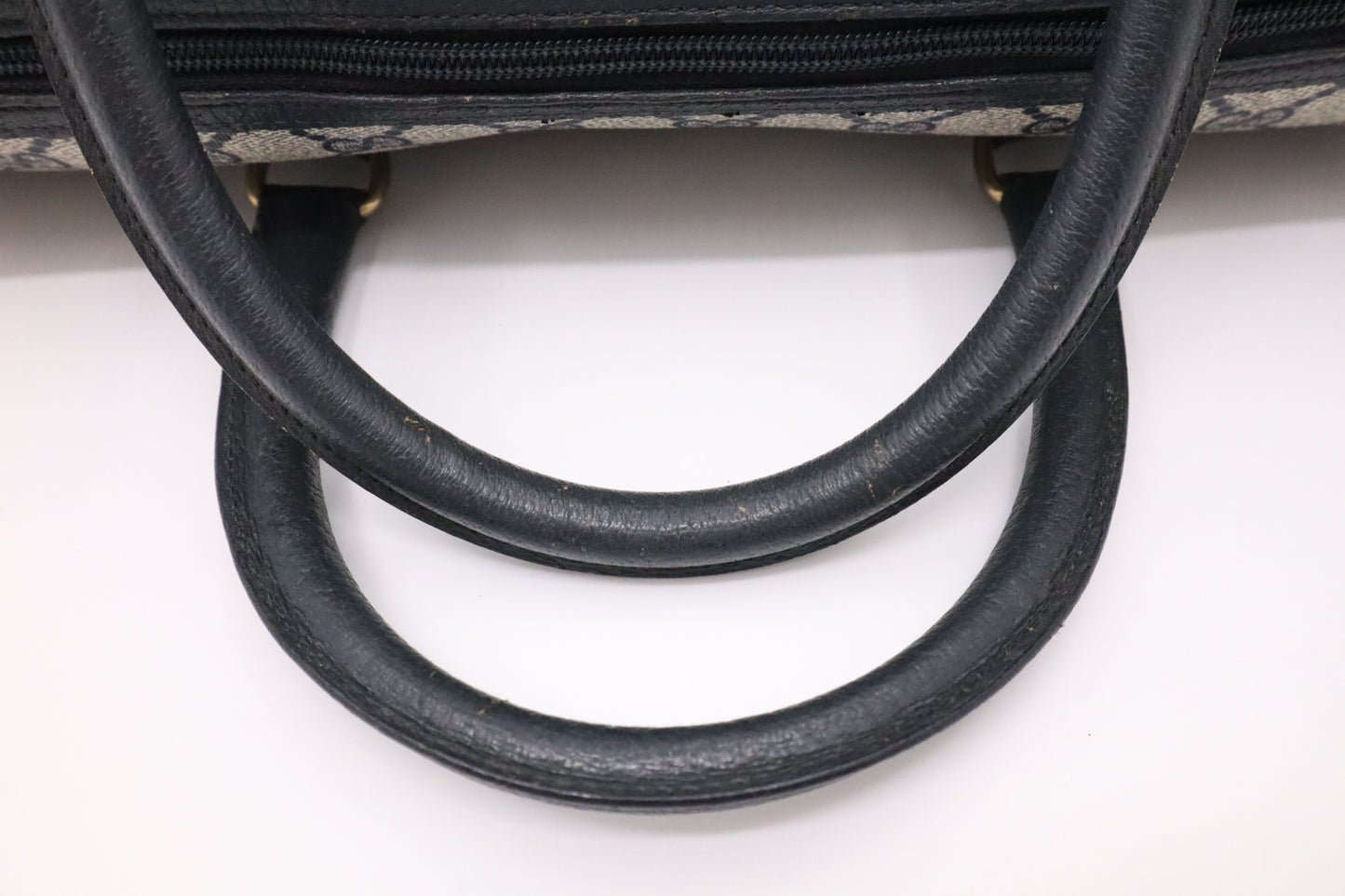 Gucci Boston Bag in Blue GG Supreme Canvas
