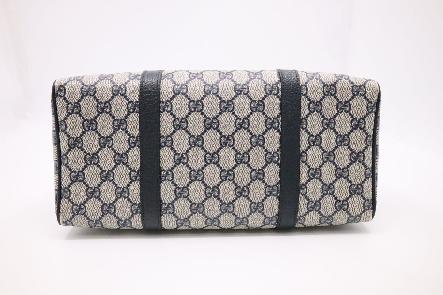 Gucci Boston Bag in Blue GG Supreme Canvas