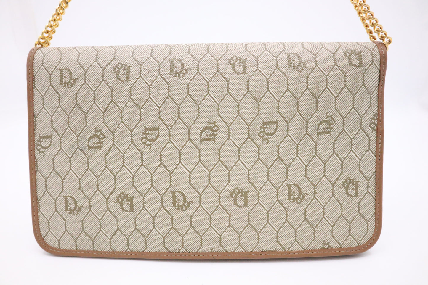 Dior Shoulder Bag in Beige Honeycomb Canvas