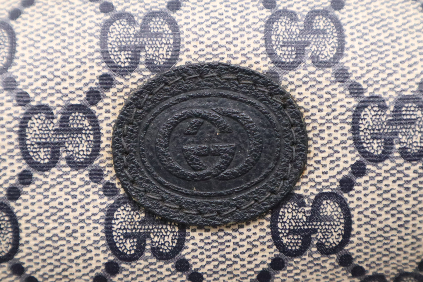 Gucci Boston Bag in Blue GG Supreme Canvas