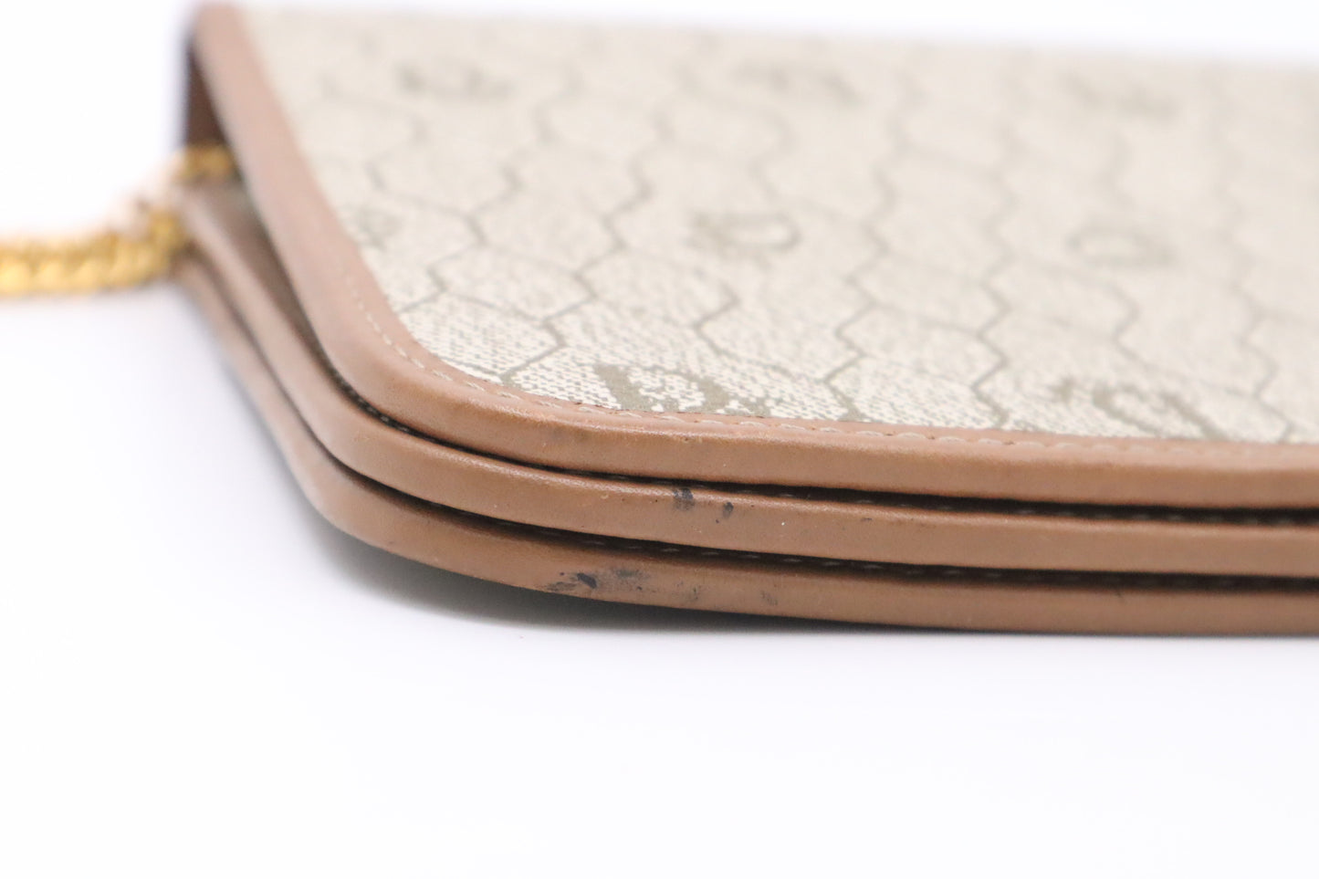 Dior Shoulder Bag in Beige Honeycomb Canvas