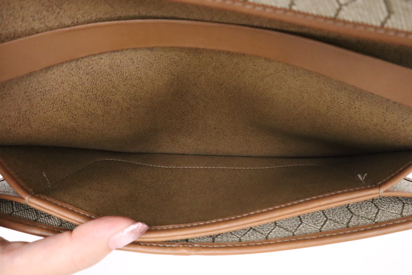 Dior Shoulder Bag in Beige Honeycomb Canvas