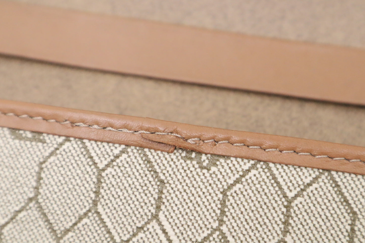 Dior Shoulder Bag in Beige Honeycomb Canvas