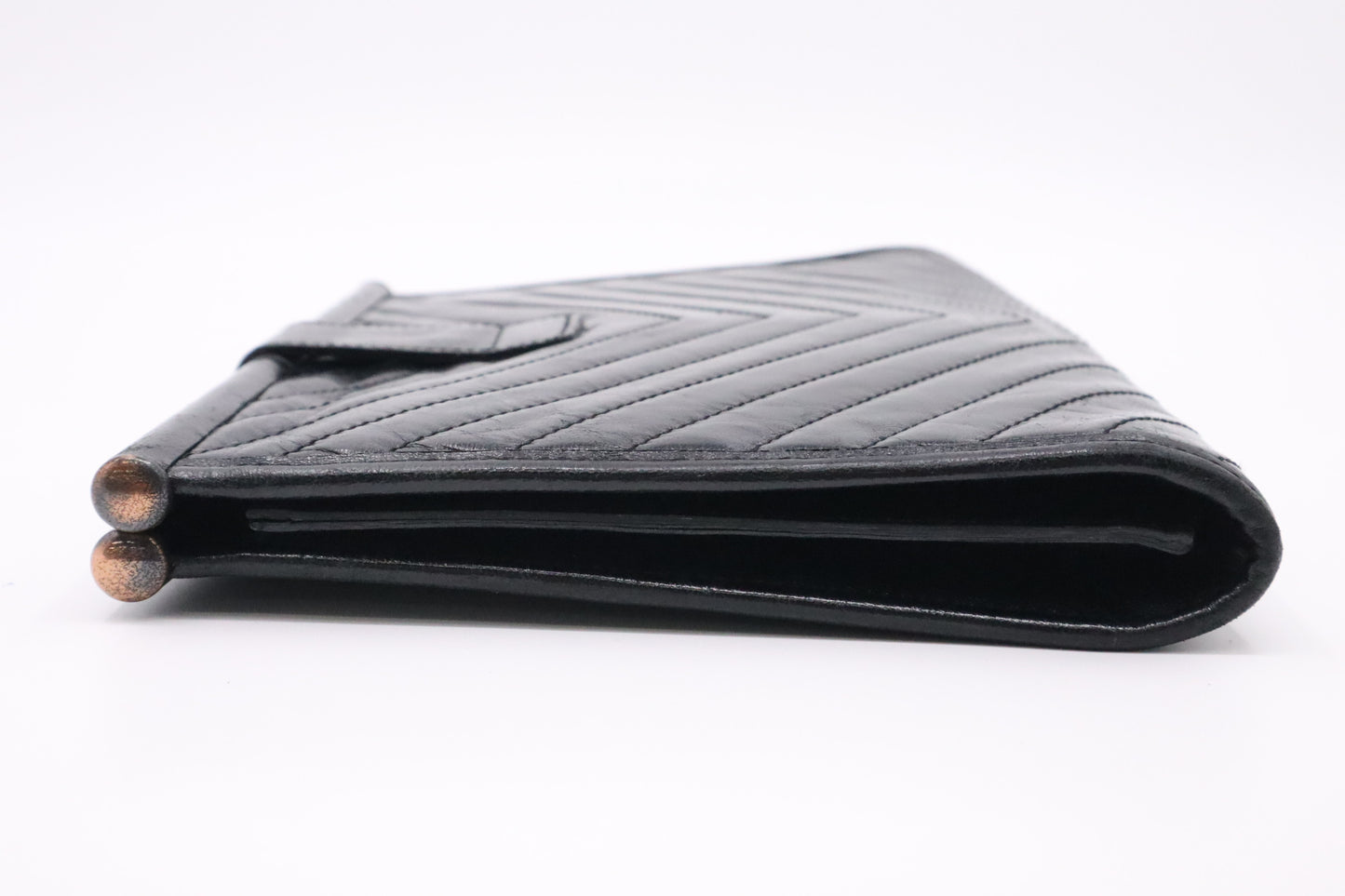 YSL Saint Laurent Clutch in Black Leather