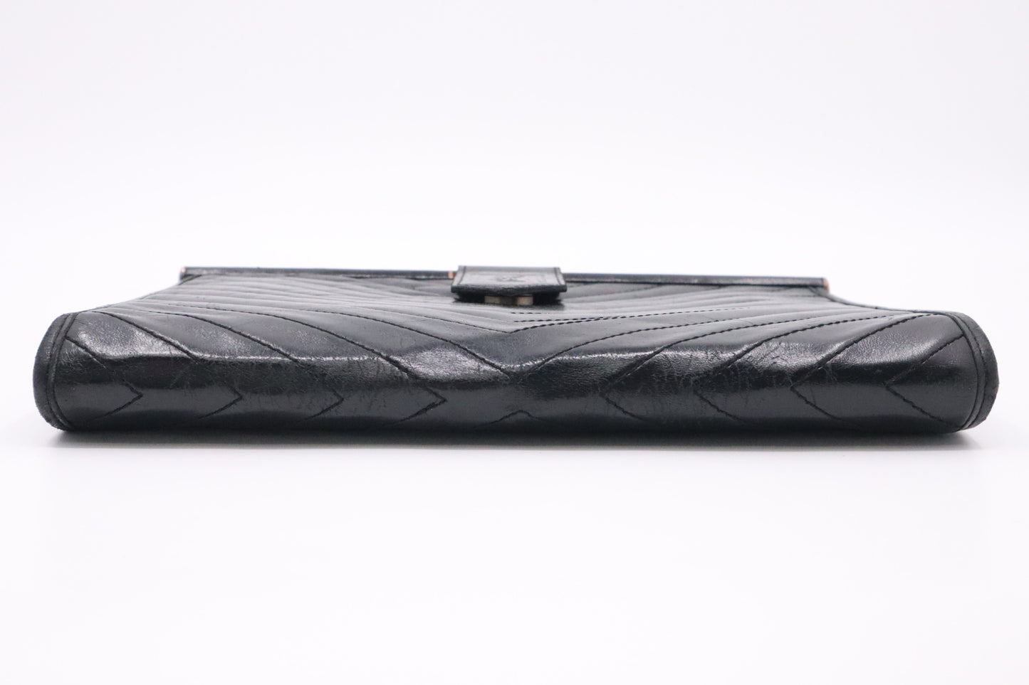 YSL Saint Laurent Clutch in Black Leather