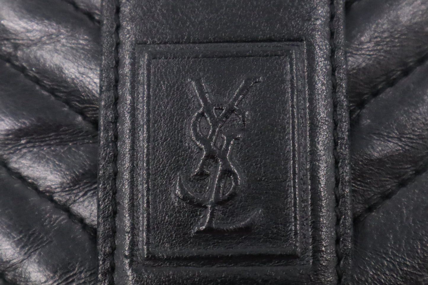 YSL Saint Laurent Clutch in Black Leather