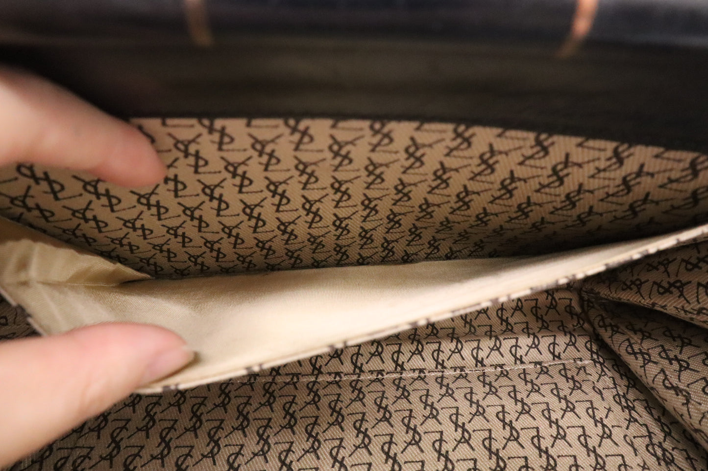 YSL Saint Laurent Clutch in Black Leather
