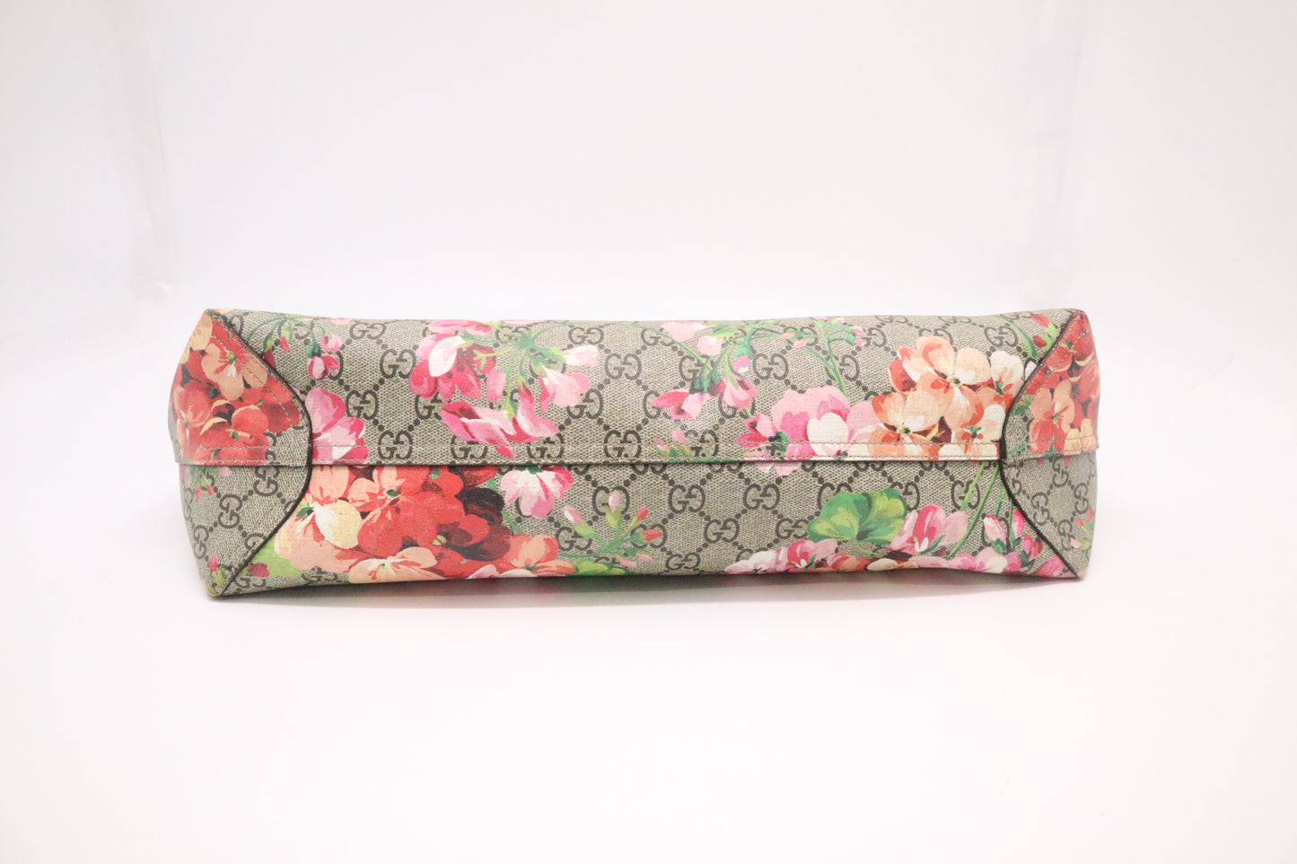 Gucci Reversible Tote in Pink Blooms GG Supreme Canvas