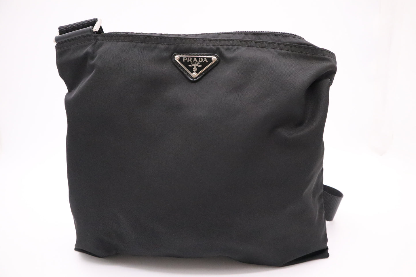 Prada Square Crossbody in Black Nylon