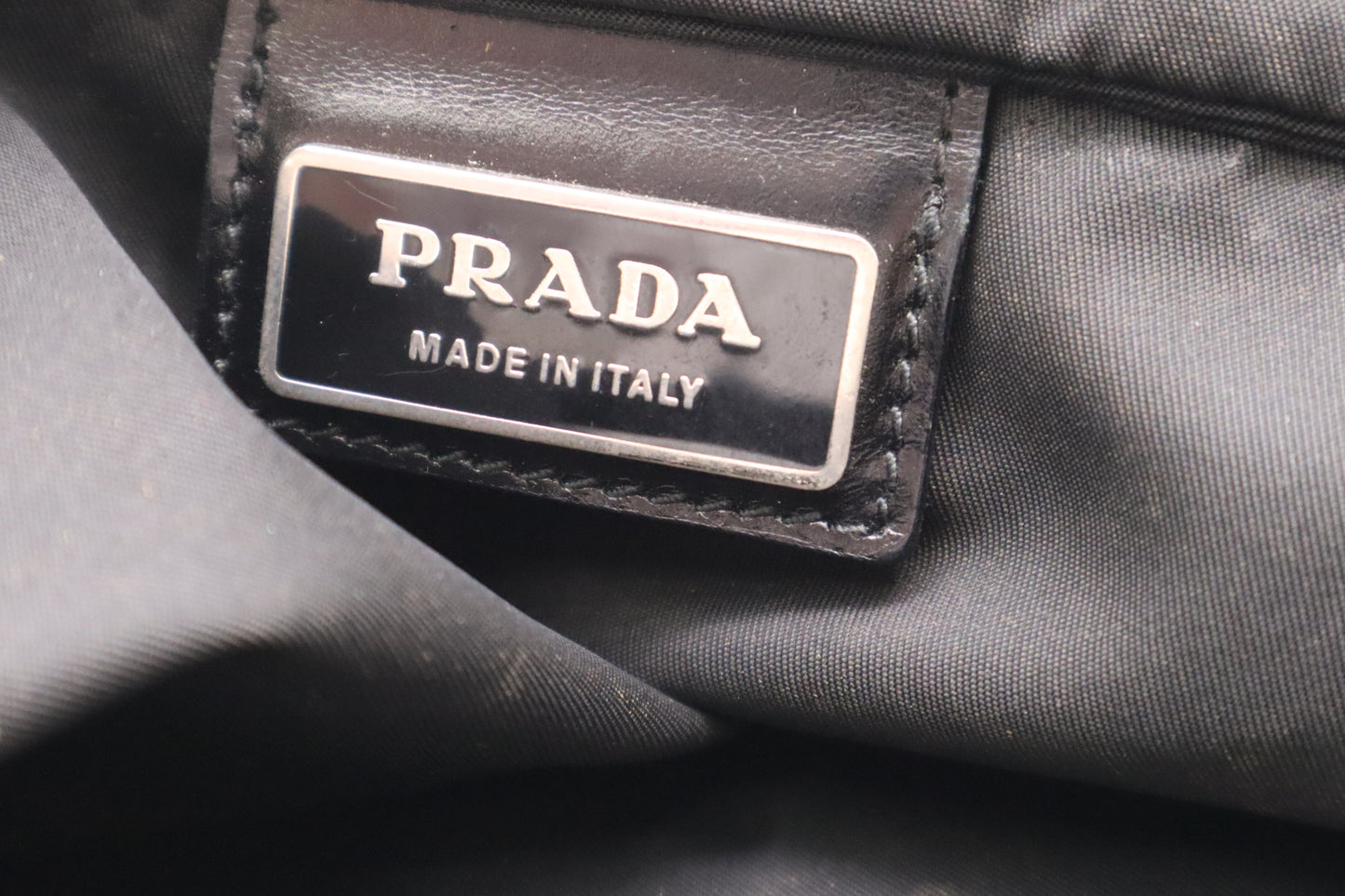 Prada Square Crossbody in Black Nylon