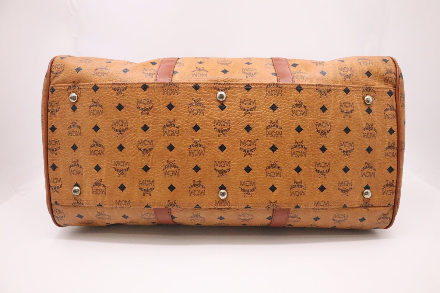 MCM Boston Travel Bag in Visetos Leather