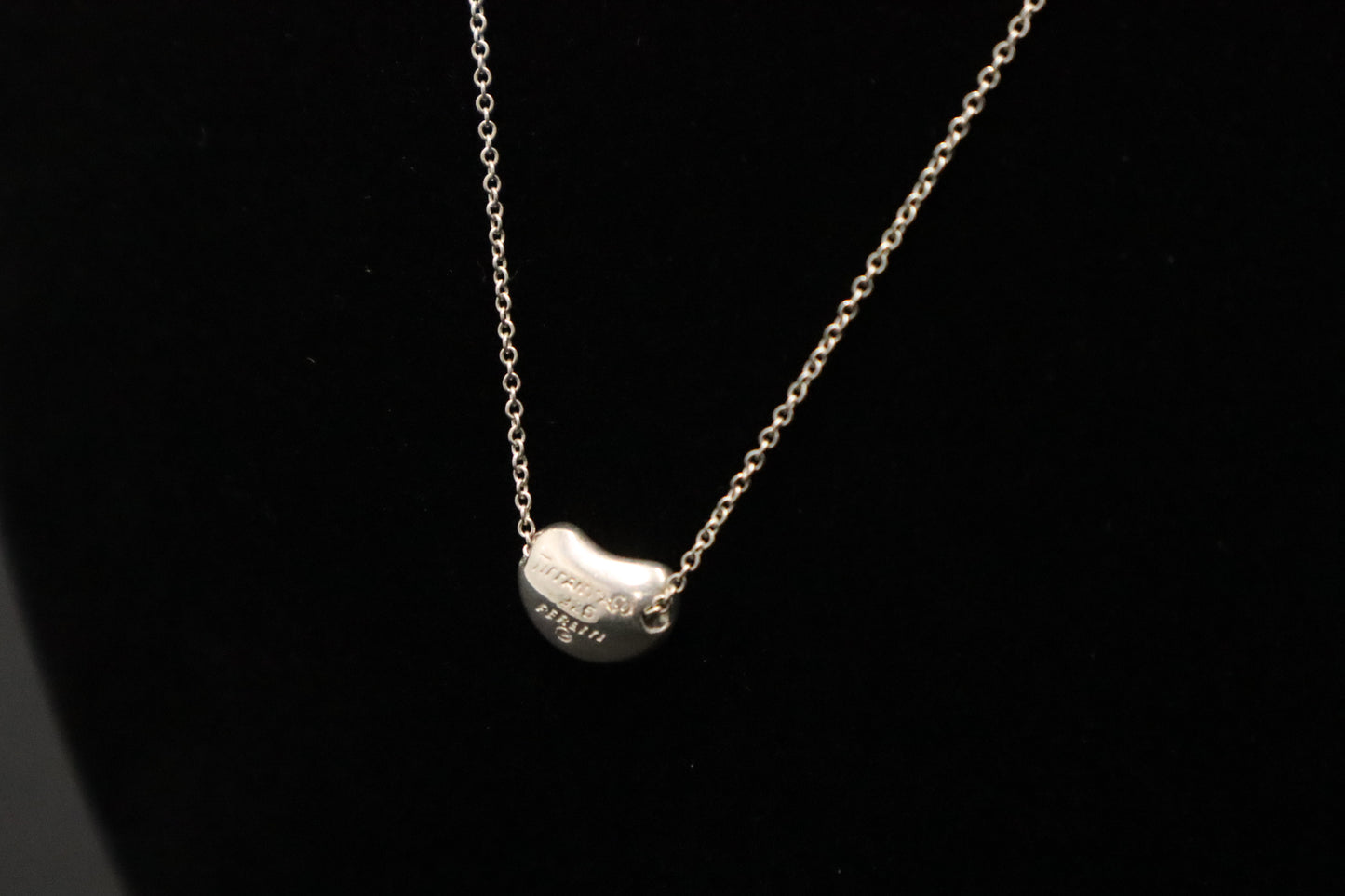 Tiffany & Co. Small Bean Necklace in Sterling Silver
