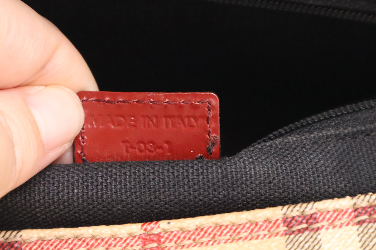 Burberry Barrel Bag in Nova Check Canvas