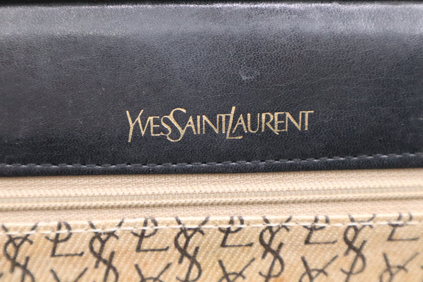 YSL Saint Laurent Clutch in Black Leather