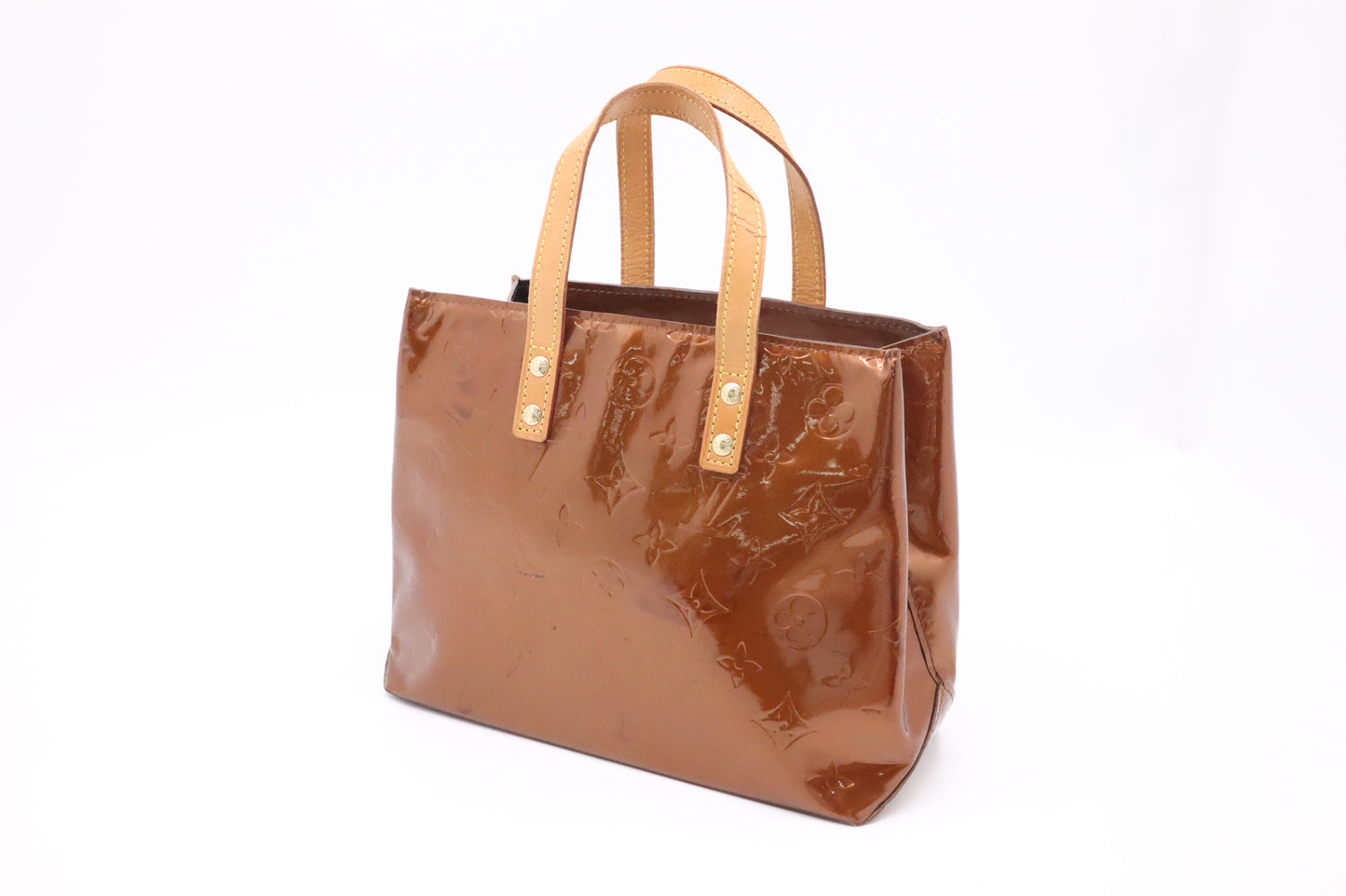 Louis Vuitton Reade PM in Bronze Vernis Leather