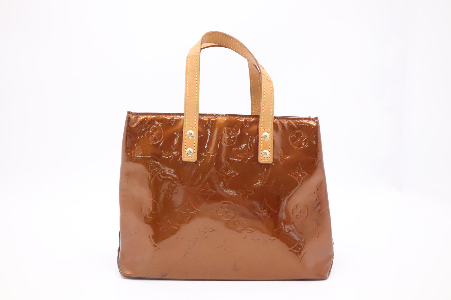 Louis Vuitton Reade PM in Bronze Vernis Leather