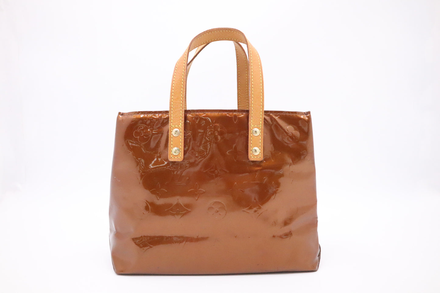 Louis Vuitton Reade PM in Bronze Vernis Leather