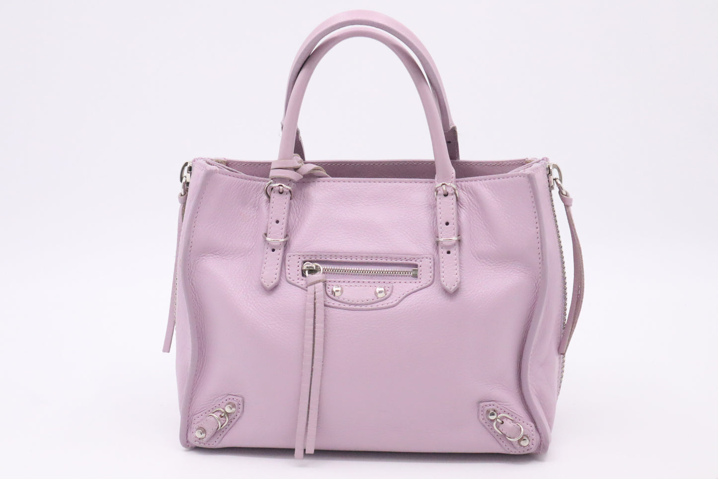 Balenciaga Papier Handbag in Lilac Leather