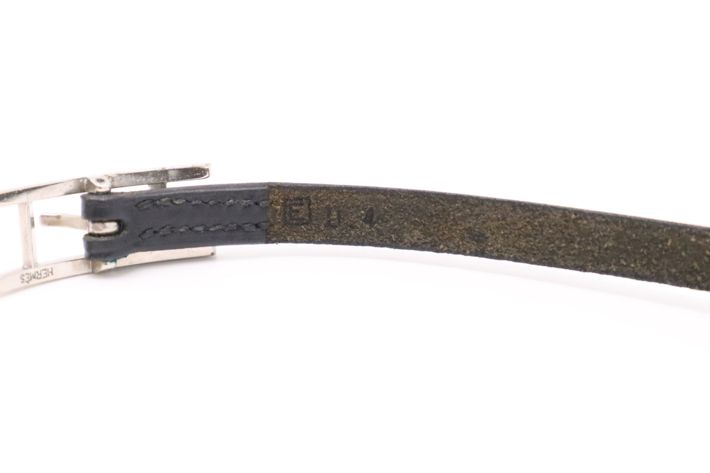 Hermes Double Tour Bracelet in Black Leather