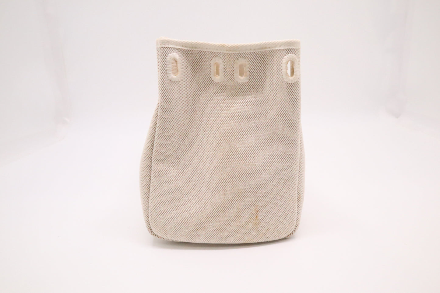 Hermes Herbag Cabas in White Canvas