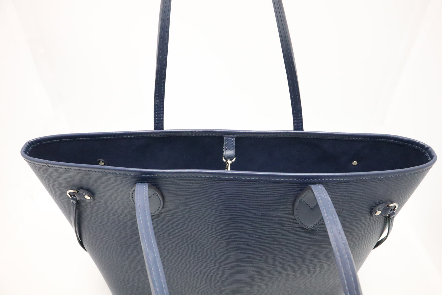 Louis Vuitton Neverfull MM in Navy Blue Epi Leather