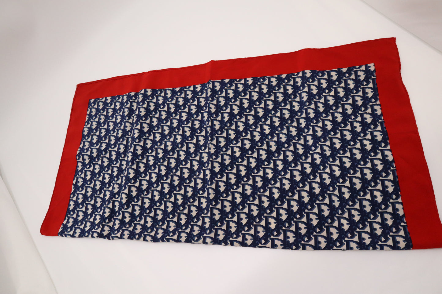 Dior Scarf in Blue Oblique 100% Silk