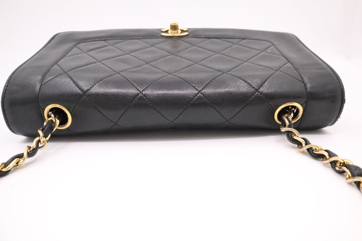 Chanel Diana in Black Leather