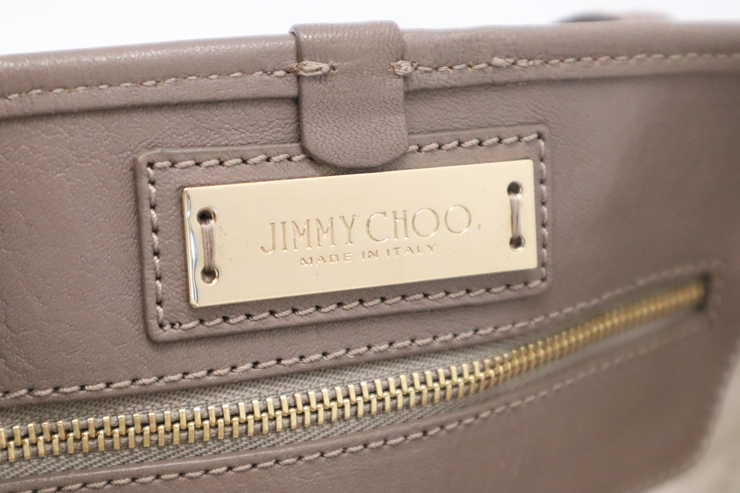 Jimmy Choo Small Sasha Tote in Grey Star-Studded Leather