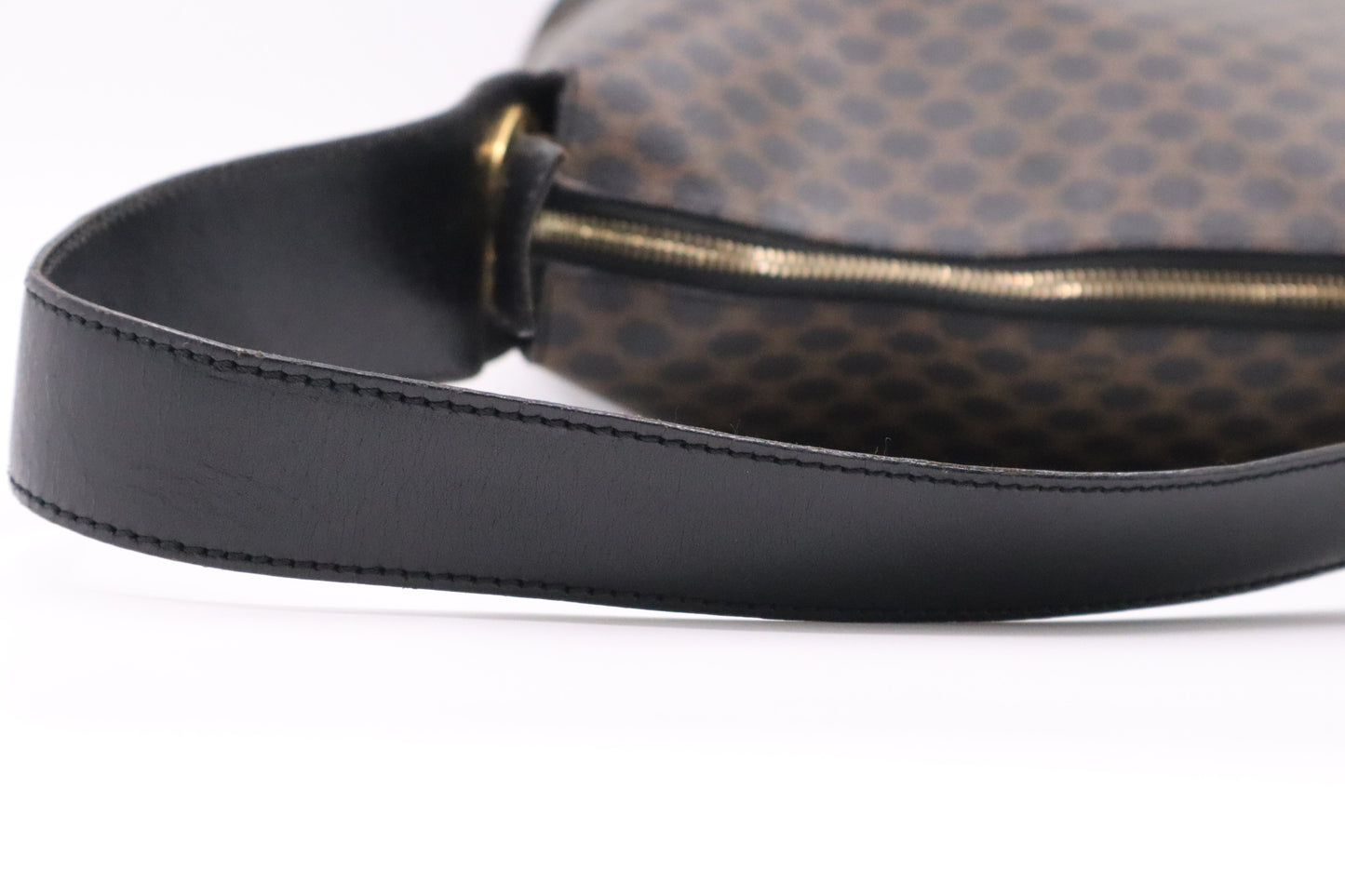 Celine Shoulder Bag in Black Macadam Canvas