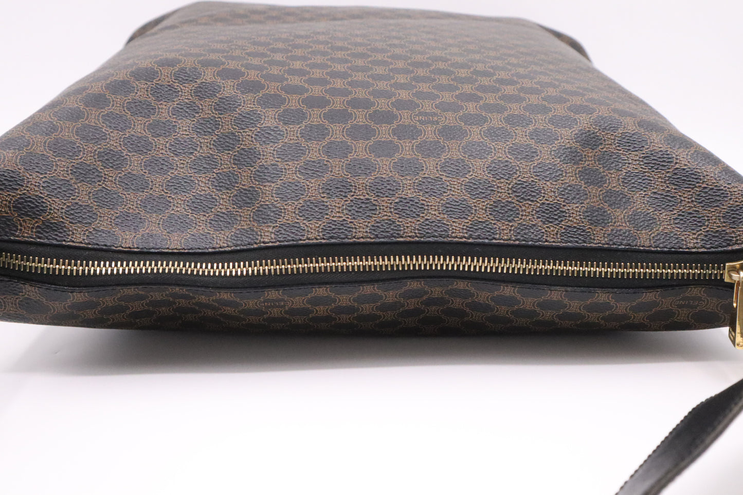 Celine Shoulder Bag in Black Macadam Canvas