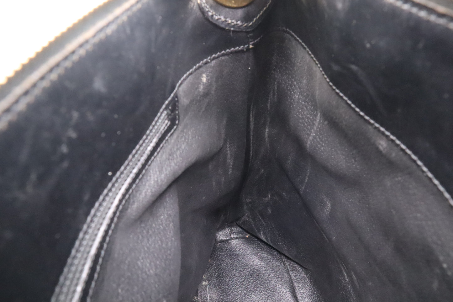 Celine Shoulder Bag in Black Macadam Canvas