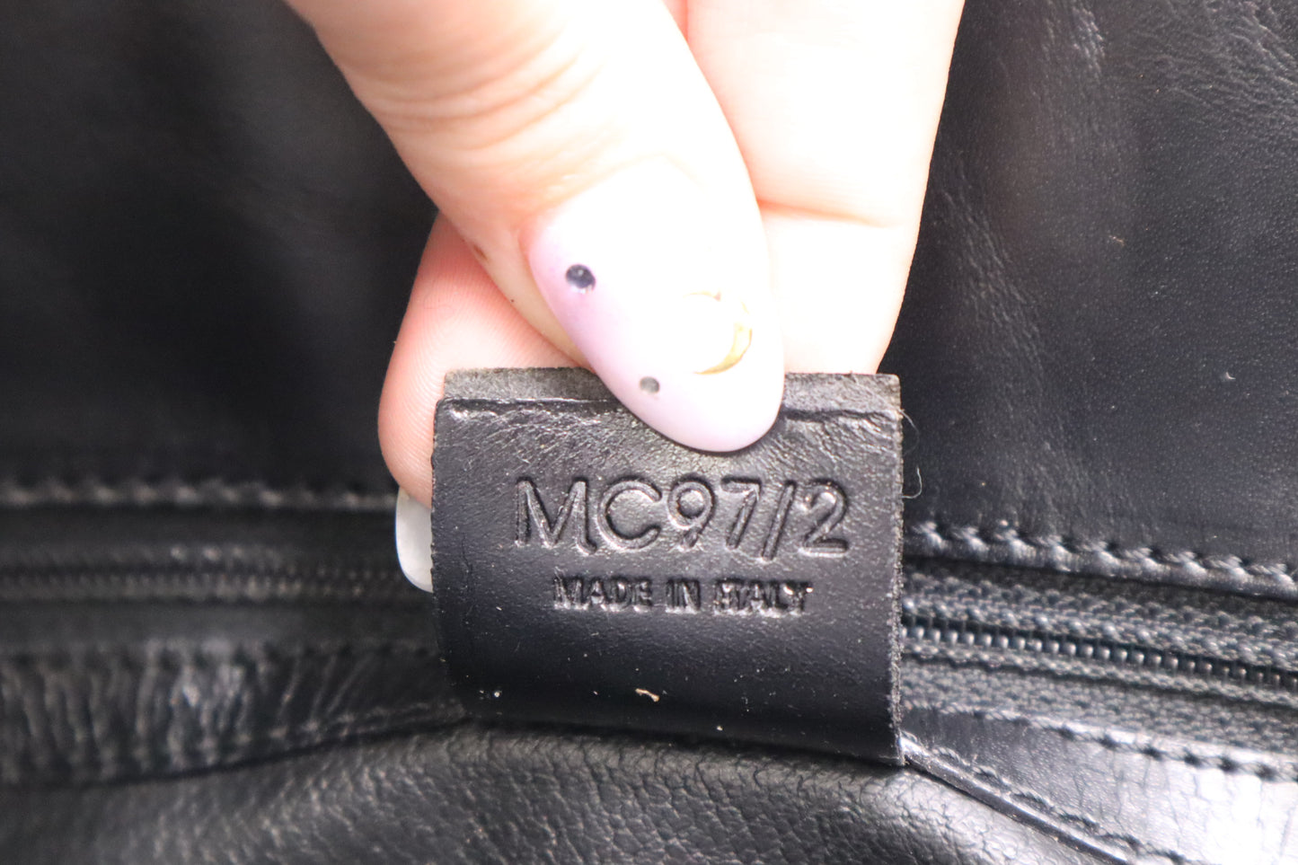 Celine Shoulder Bag in Black Macadam Canvas