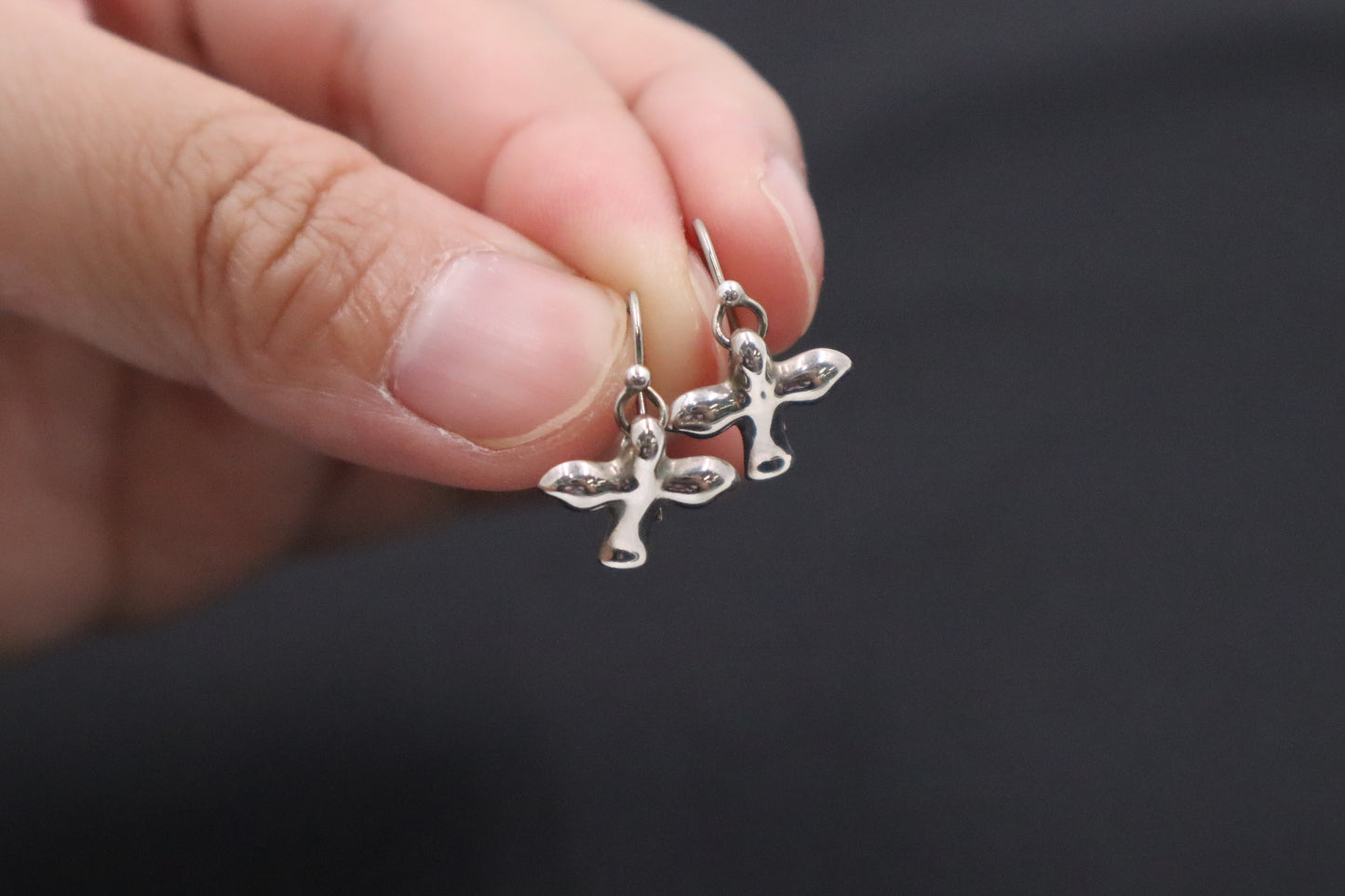 Tiffany & Co. Elsa Peretti Bird Earrings in Sterling Silver