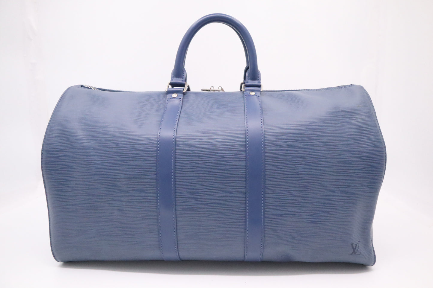 Louis Vuitton Keepall 45 in Navy Blue Epi Leather
