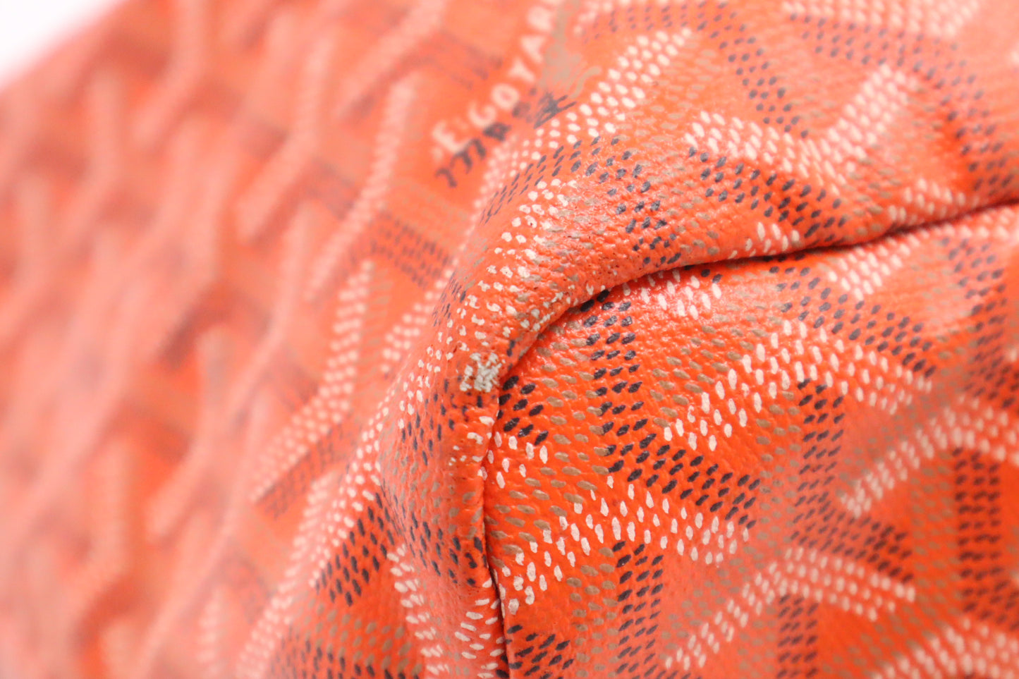 Goyard Saint Louis PM in Orange Goyardine Canvas