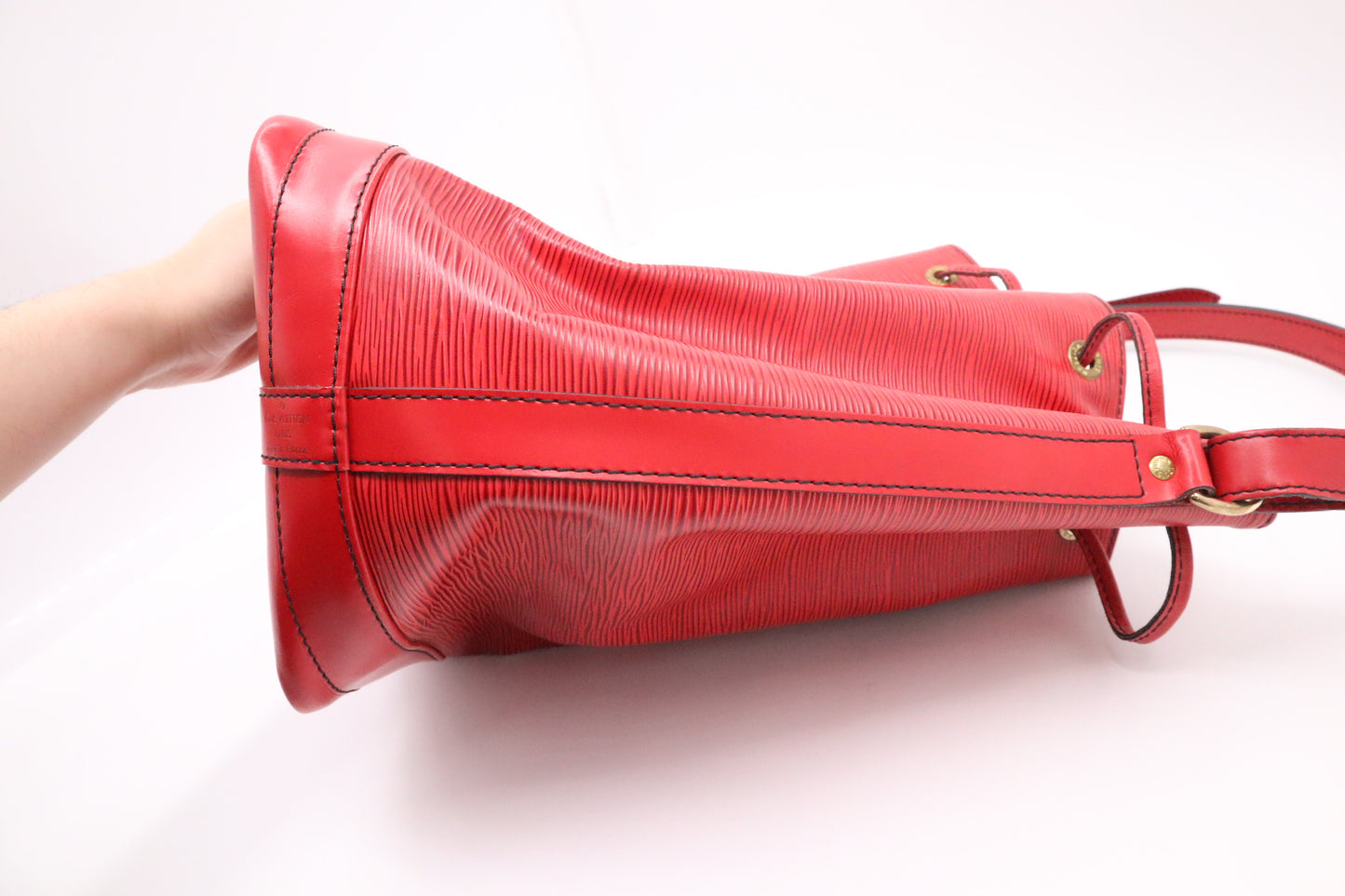 Louis Vuitton Noe in Red Epi Leather