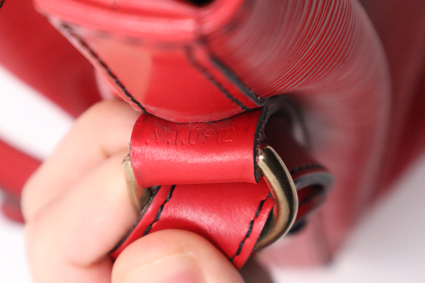 Louis Vuitton Noe in Red Epi Leather