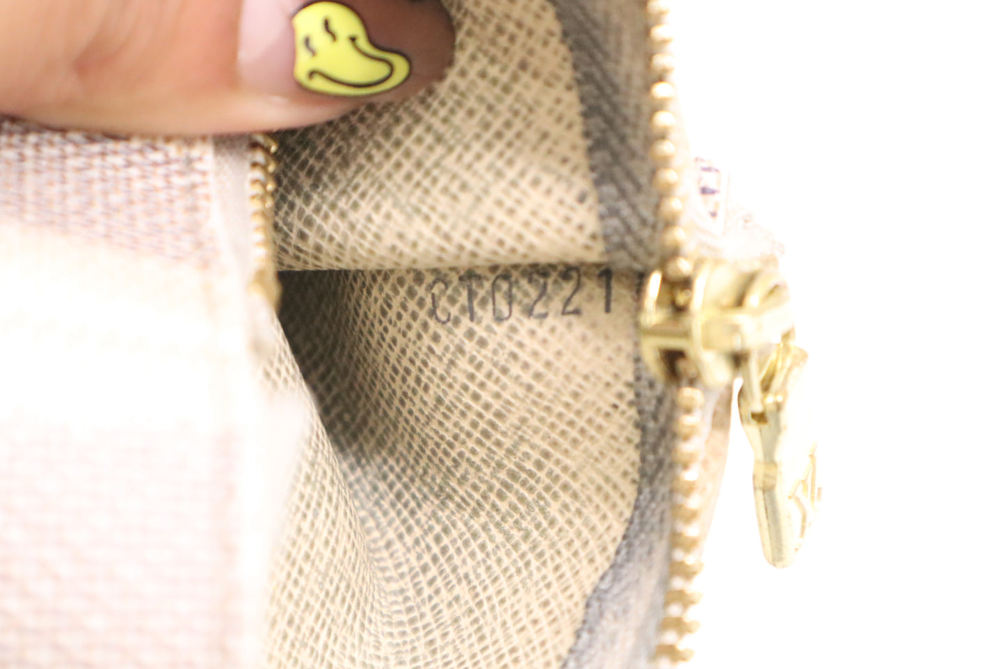 Louis Vuitton Key Cles in Damier Azur Canvas