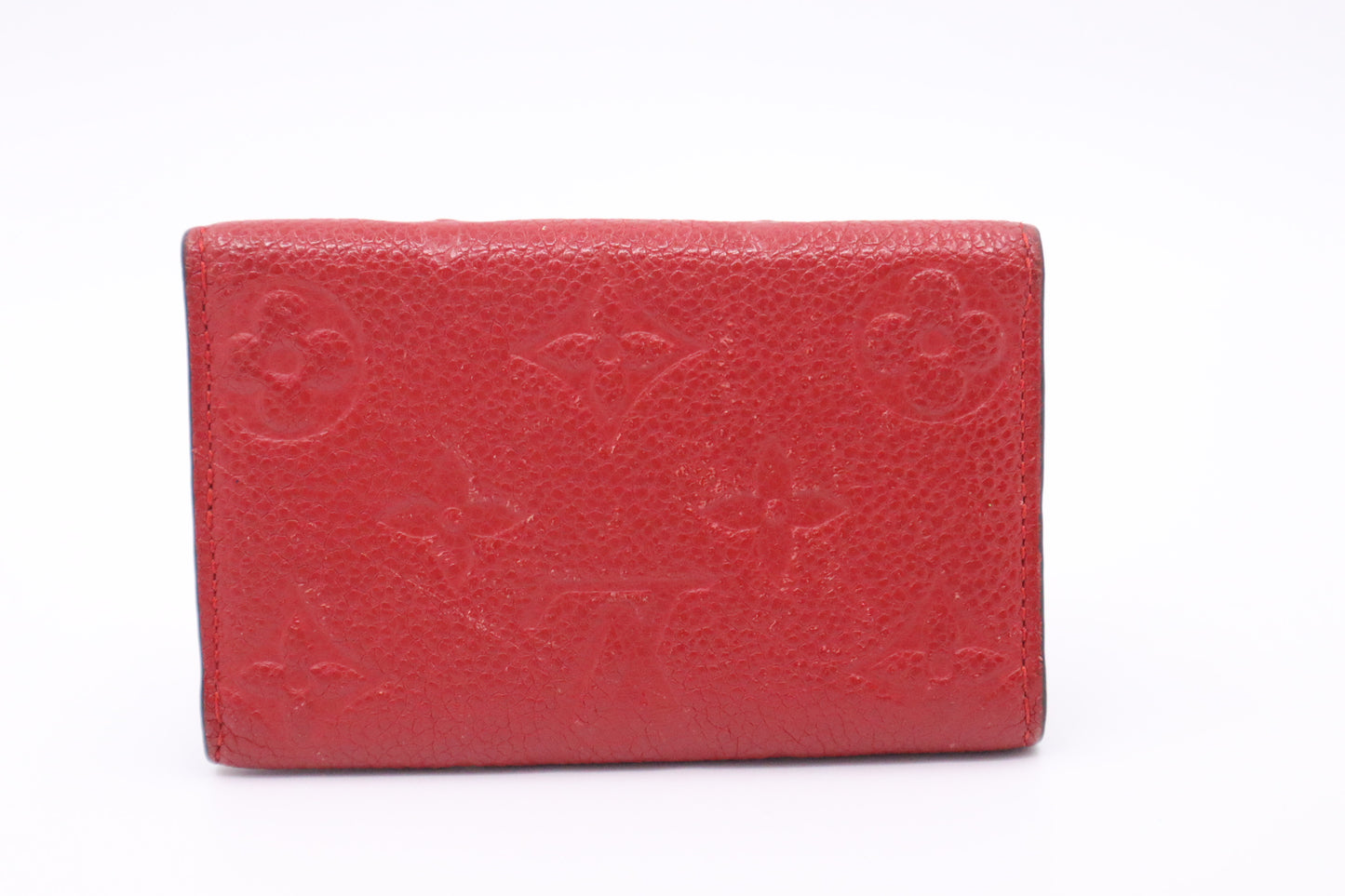 Louis Vuitton Key Case in Red Empreinte Leather