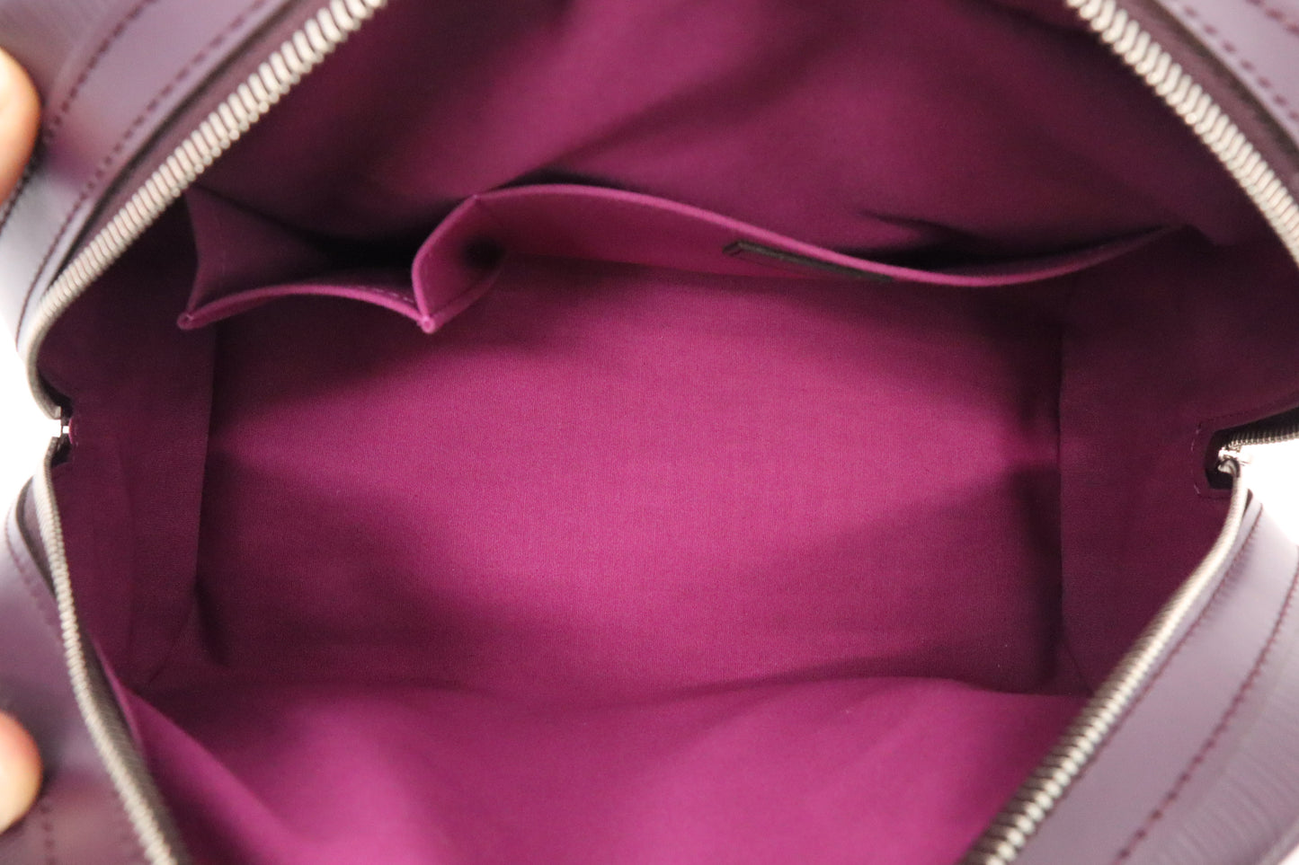 Louis Vuitton Bowling Montaigne PM in Purple Epi Leather