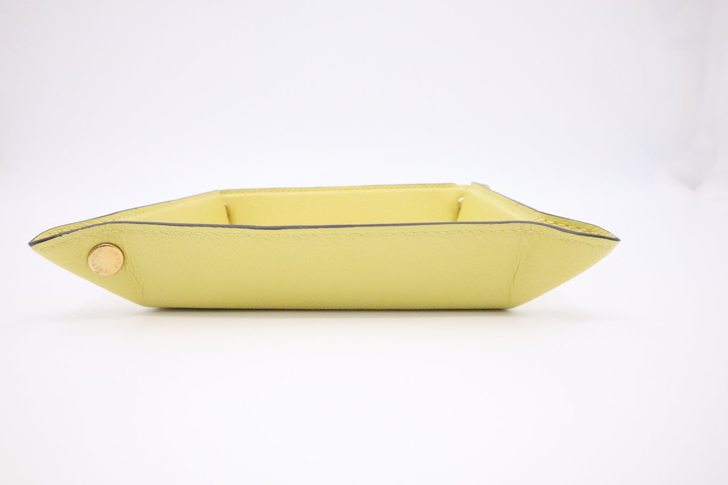 Louis Vuitton Jewelry Tray in Yellow Leather